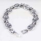 Bohemian Silver Ruby Bracelet Ancient Coin Shape Multicolor Gemstone Diamond Bracelets for Women