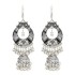 Bohemian Tassel Earring Hallow Bell Drop Earrings Retro Sliver Earrings for Women