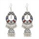 Bohemian Tassel Earring Hallow Bell Drop Earrings Retro Sliver Earrings for Women