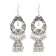 Bohemian Tassel Earring Hallow Bell Drop Earrings Retro Sliver Earrings for Women