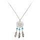 Bohemian Tassel Feather Wing  Long Chain Necklace