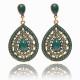 Bohemian Water Drop Diamond Earring Rhinestone Shiny Ear Drop For Women