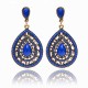 Bohemian Water Drop Diamond Earring Rhinestone Shiny Ear Drop For Women