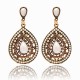 Bohemian Water Drop Diamond Earring Rhinestone Shiny Ear Drop For Women