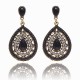 Bohemian Water Drop Diamond Earring Rhinestone Shiny Ear Drop For Women