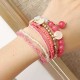 Bohemian Women Bracelet Crystal Beads Multilayer Bracelets Gift for Women