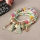 Bohemian Women's Bracelet Tassel Star Crystal Beads Bracelet Gift for Women