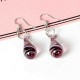 Bohemian Women's Dangle Earrings Spiral Flower Colored Glaze Drop Piercing Earring Unique Gift