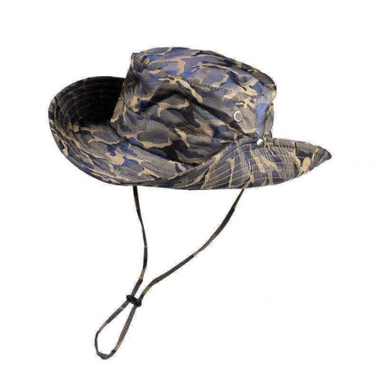 Camouflage Sun Hat Outdoor Fishing Mountaineering Sunshade Fisherman Hat Bucket Hat