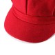 Casual Cotton Wool Women Solid Octagonal Cap Retro Newsboy Hat Nose Cap