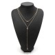 Charming Heart Shape Multilayer Chain Elegant Crystal Necklace for Women