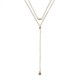 Charming Heart Shape Multilayer Chain Elegant Crystal Necklace for Women