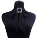 Choker Necklace Accessories Chiffon Bow Decorative Necklace Shirt Outside Collar for Women