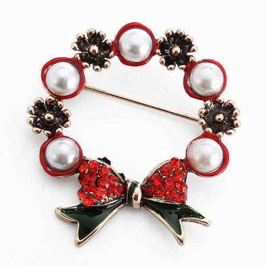 Christmas Party Gift Series Colorful Alloy Small Bell Oil Pins Brooches