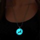 Christmas Santa Claus Trees Gift Luminous Necklace Noctilucent Chain