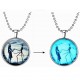 Christmas Santa Claus Trees Gift Luminous Necklace Noctilucent Chain