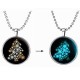 Christmas Santa Claus Trees Gift Luminous Necklace Noctilucent Chain