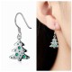 Christmas Tree Leaves Deer Delicate Gift Ear Drop Earrings