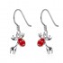 Christmas Tree Leaves Deer Delicate Gift Ear Drop Earrings