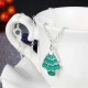 Christmas Tree Necklace Enamel Process Earrings Gift Party Jewelry Set