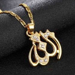 Classic Allah Necklace Jewelry Religion Islam Pendants Necklaces For Women