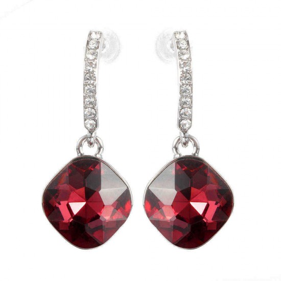 Classic Crystal Drop Earring Elegant Dazzling Rhinestone Women's Earrings Best Gift