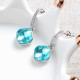 Classic Crystal Drop Earring Elegant Dazzling Rhinestone Women's Earrings Best Gift