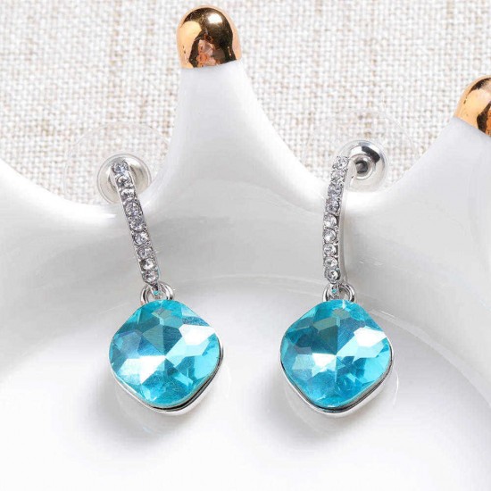 Classic Crystal Drop Earring Elegant Dazzling Rhinestone Women's Earrings Best Gift