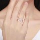 Classic Infinity Knot Ring Rose Gold Silver Ring Simple Casual Wear Fashion Open Ring for Women