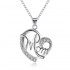 Classic Sweet Mom In Heart Necklace Dazzling Zirconia Pendant Women Necklaces Best Gift for Mom