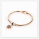 Classic Tree of Life Charm Bangle Bracelets Simple Rose Gold Silver Gemstone Women Cuff Bracelet