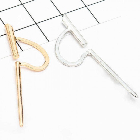 Creative Punk Silver Gold Color Women Earring No Piercing Ear Clip Party Costume Jewelry for Women