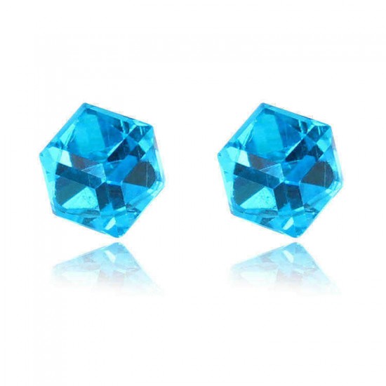 Creative Unisex Cubic Crystal Magnetic Clip Earring Fashion Magnet No Piercing Colorful Earrings