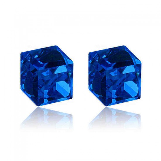 Creative Unisex Cubic Crystal Magnetic Clip Earring Fashion Magnet No Piercing Colorful Earrings