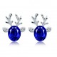 Crystal Deer Ear Stud Sweet Casual Party Earrings