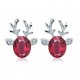 Crystal Deer Ear Stud Sweet Casual Party Earrings