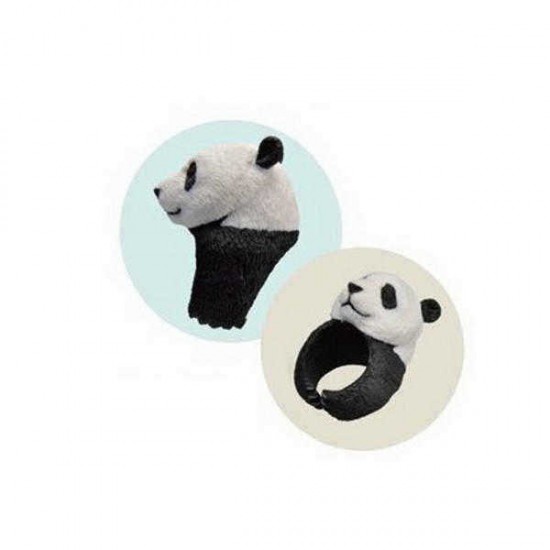 Cute Animal Cartoon Panda Dog Pig Tiger Parrot Finger Ring Jewelry for Men Women