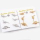 Cute Dinosaur Stud Earring Silver Gold Animal Ear Stud One Set of Sweet Earrings Jewelry for Women