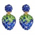 Cute Double Side Full Rhinestone Strawberry Stud Earrings For Women