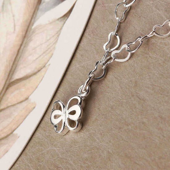 Cute Dragonfly Hollow Pendant Foot Chain Silver Plated Anklet Women Jewelry