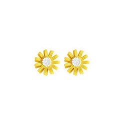 Cute Earring Sweet Daisy Flower Stud Earrings Fashion Yellow White Earrings for Women