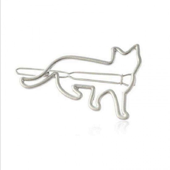 Cute Hair Clips Hollow Metal Animal Irregular Hair Accessories Sweet Body Jewelry for Women