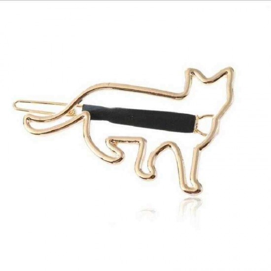 Cute Hair Clips Hollow Metal Animal Irregular Hair Accessories Sweet Body Jewelry for Women