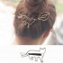 Cute Hair Clips Hollow Metal Animal Irregular Hair Accessories Sweet Body Jewelry for Women