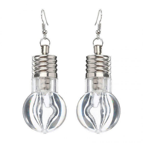 Cute LED Bulb Flashing Earrings Party Accessories for Women