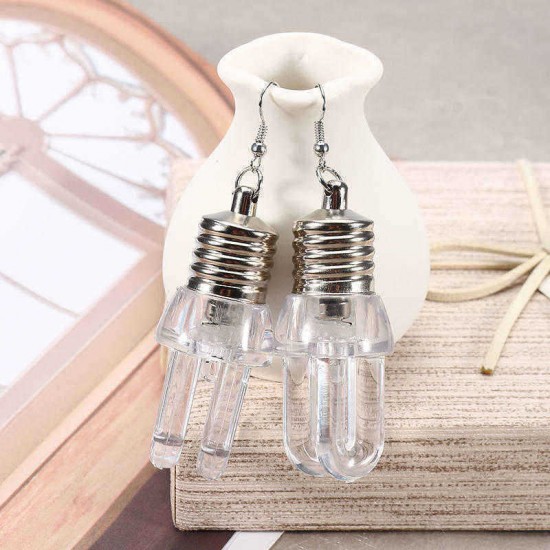 Cute LED Bulb Flashing Earrings Party Accessories for Women