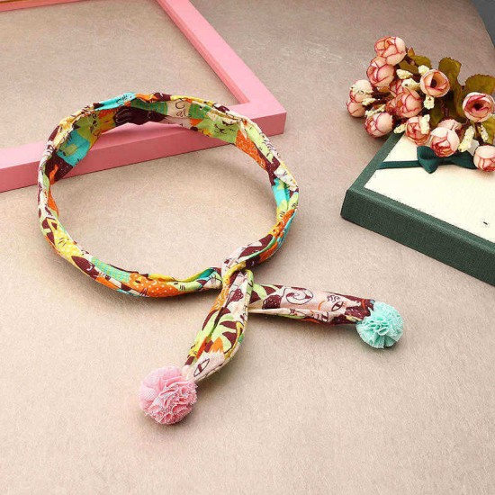 Cute Lace Little Ball Fabric Hair Band Cartoon Fruit Adjustable-Headbrand Children Hair Accessories