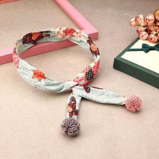 Cute Lace Little Ball Fabric Hair Band Cartoon Fruit Adjustable-Headbrand Children Hair Accessories