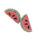 Cute Stud Earrings Fashion Rhinestone Enamel Watermelon Piercing Earring for Women