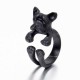 Cute Unisex Finger Ring Open Adjustable Dog Head Rings Fashion Hands Accessories for Women Men